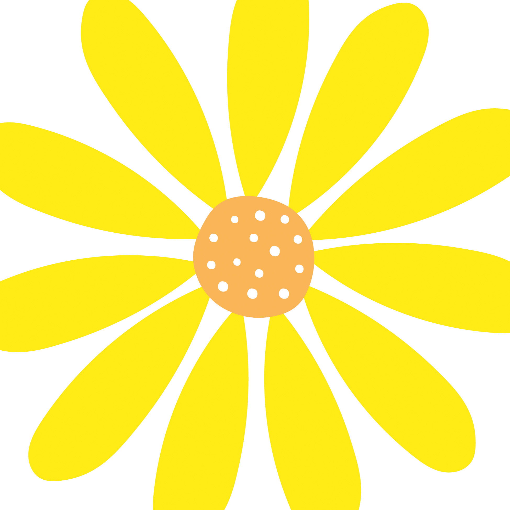 PPD Lunchservetten 33x33 cm 20 stuks Happy Flower Sun
