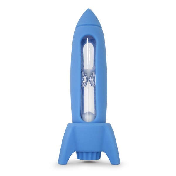 Zandloper - Rocket Timer - 126x48x41mm J-ME - Silicone - Blauw - 2 minuten