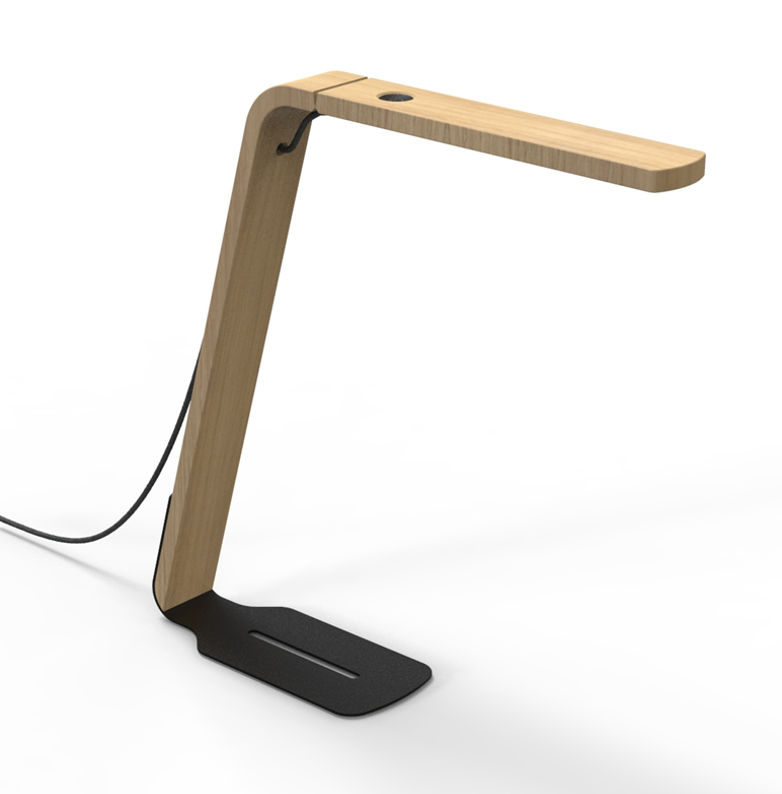 Alba LED Bureaulamp Ledaika Metaal-Hout 40x12x40 cm