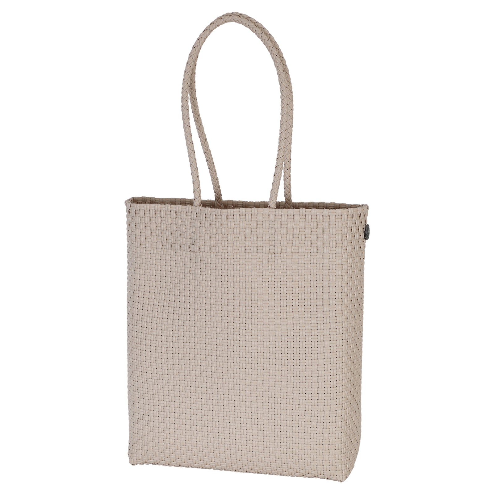 Handed By Handtas SOLO Tall 35x29x10 cm - Handgemaakt - Champagne
