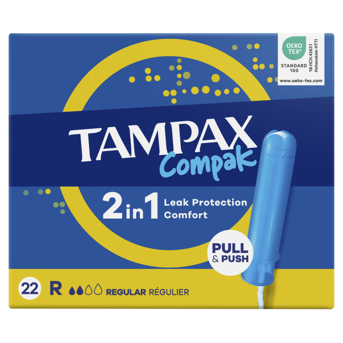 Tampax Tampon Compak Regular 22 stuks