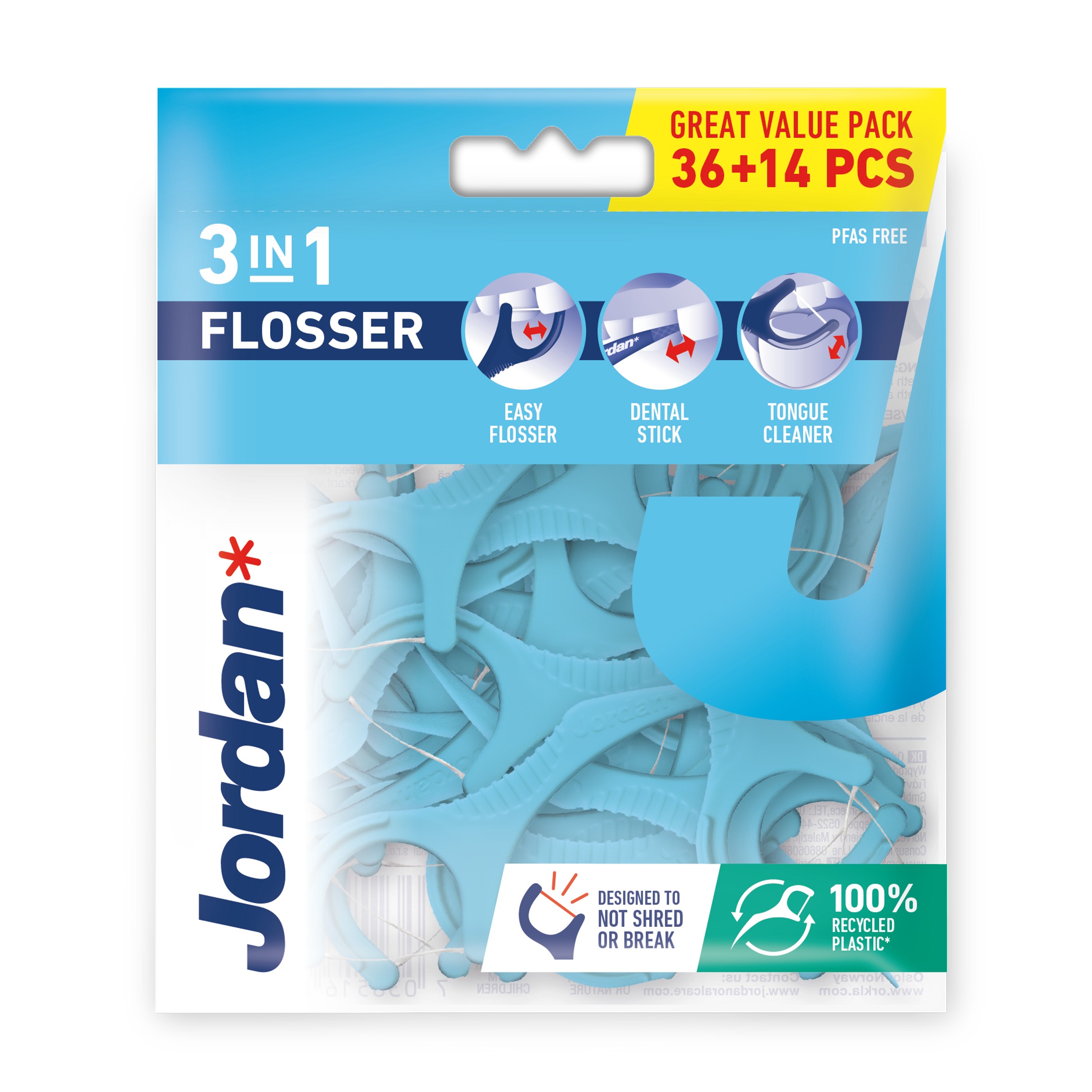 Jordan Flosser 3in1 36 stuks