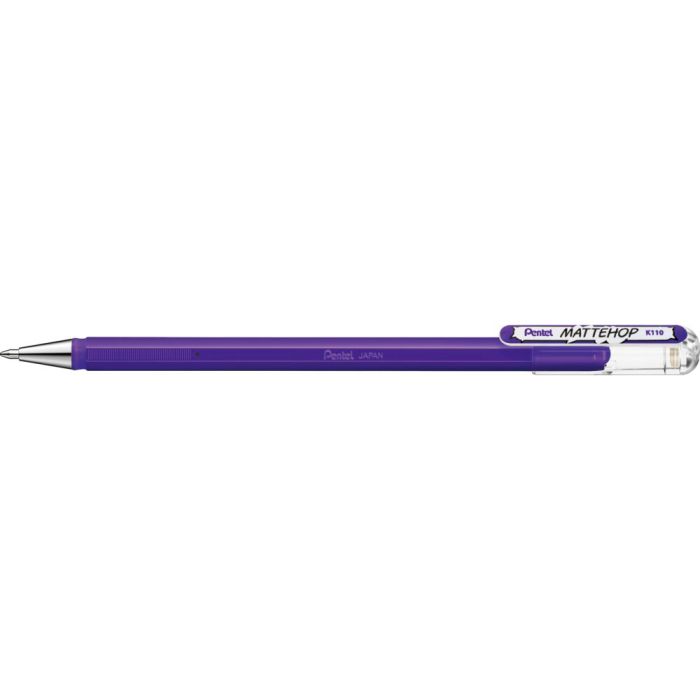 Pentel Mattehop Balpen 1.0 mm Paars