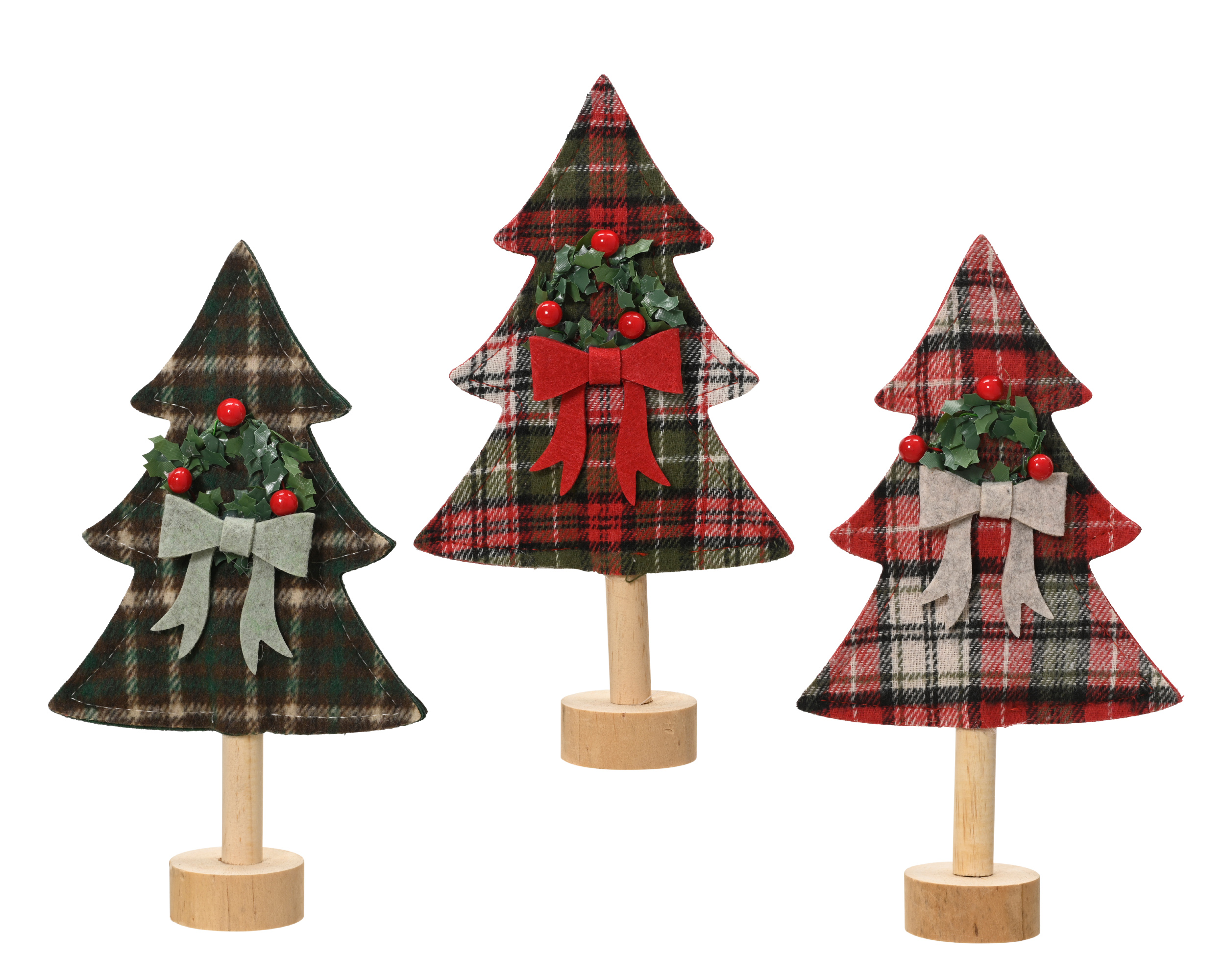 Deco Boom met Strik 14x5x26 cm - assorti - prijs per stuk