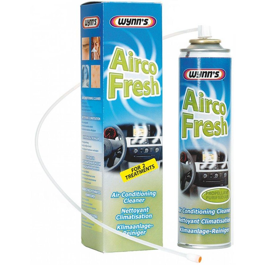 Wynn's Airco Fresh 250ml, reinigende werking, verwijdert alle kwalijke geuren