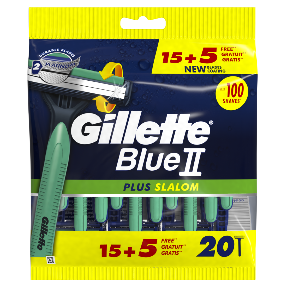 Gillette Wegwerpscheerapparaat BlueII 20 stuks