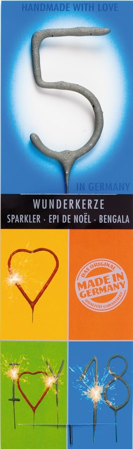 Wondercandle Classic Nr.5 Grijs Multi