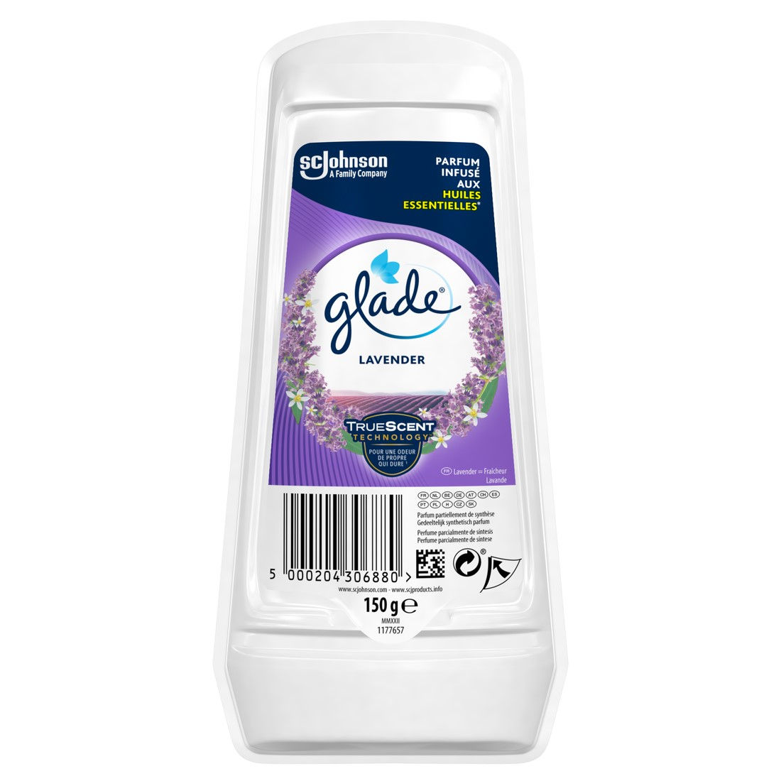 Glade Luchtverfrisser Gel langdurig Lavendel 150 g Glade Luchtverfrisser Gel langdurig Lavendel 150 g