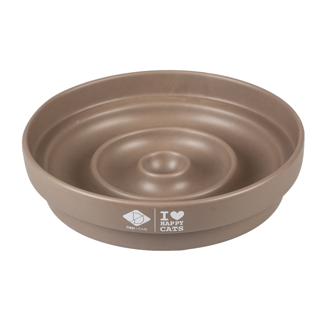 Sue Slow Feeder Druppel 750 ml Bruin Anneleen Bru - 20x20x4.5 cm