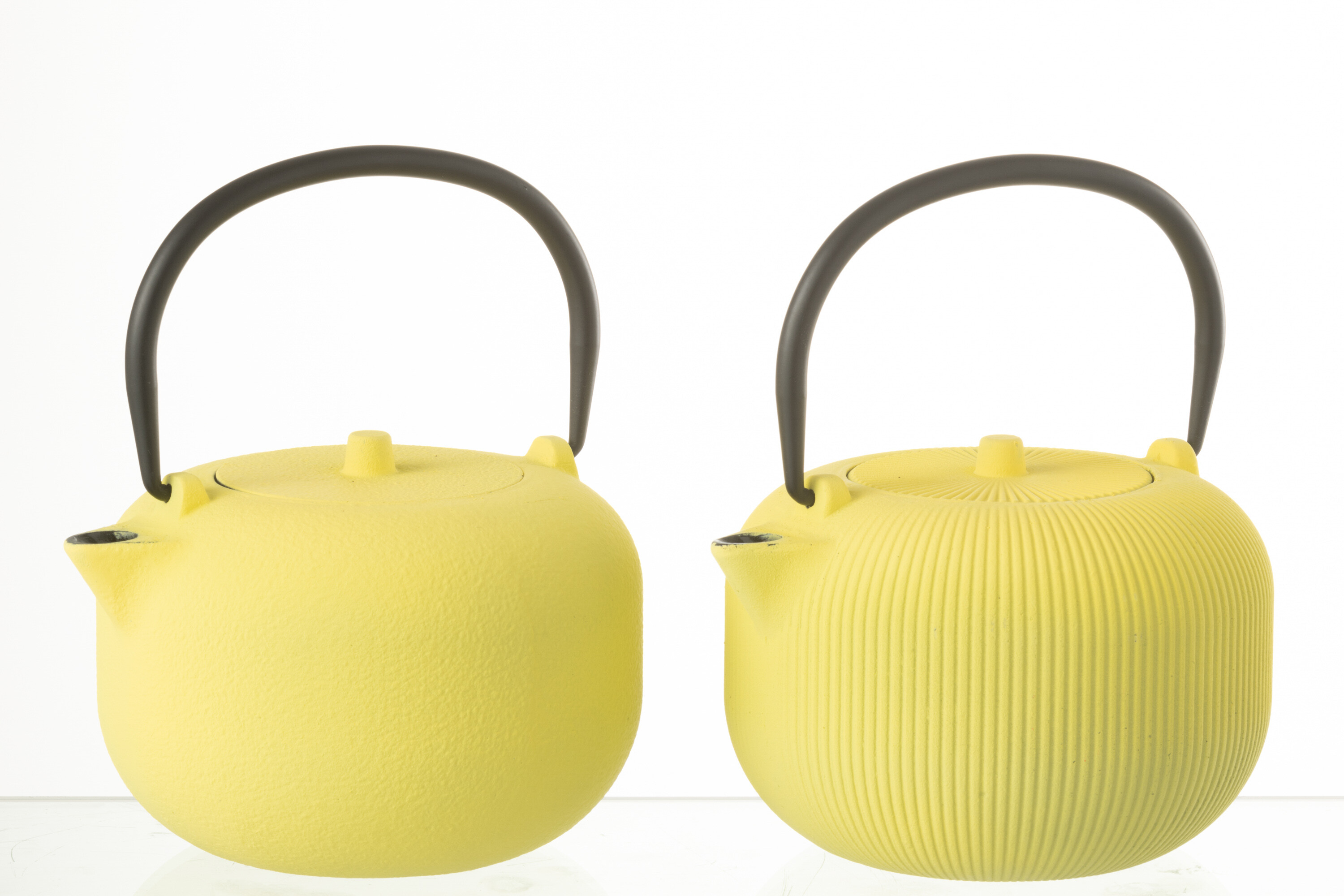 J-Line Theepot Geel 16x14x12 cm - Metaal
