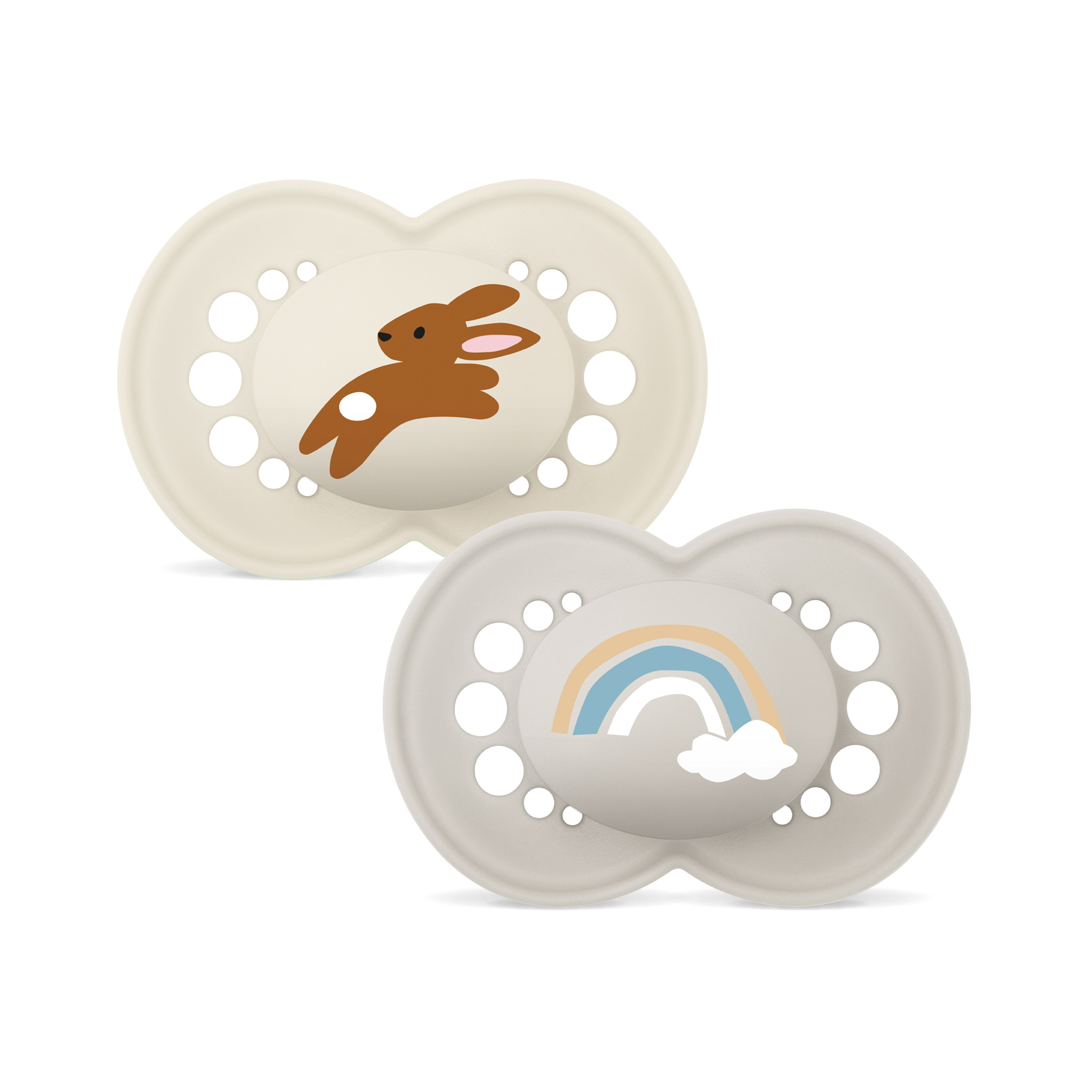 Mam Fopspeen Original Silicone Uni Ecru 6-16 maand - 2 stuks