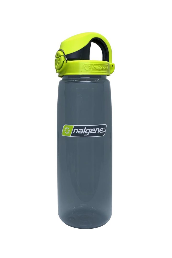 Nalgene Drinkfles On The Fly Charcoal/Lime 650ml - The Traveller - Lekvrij - Vaatwasbestendig