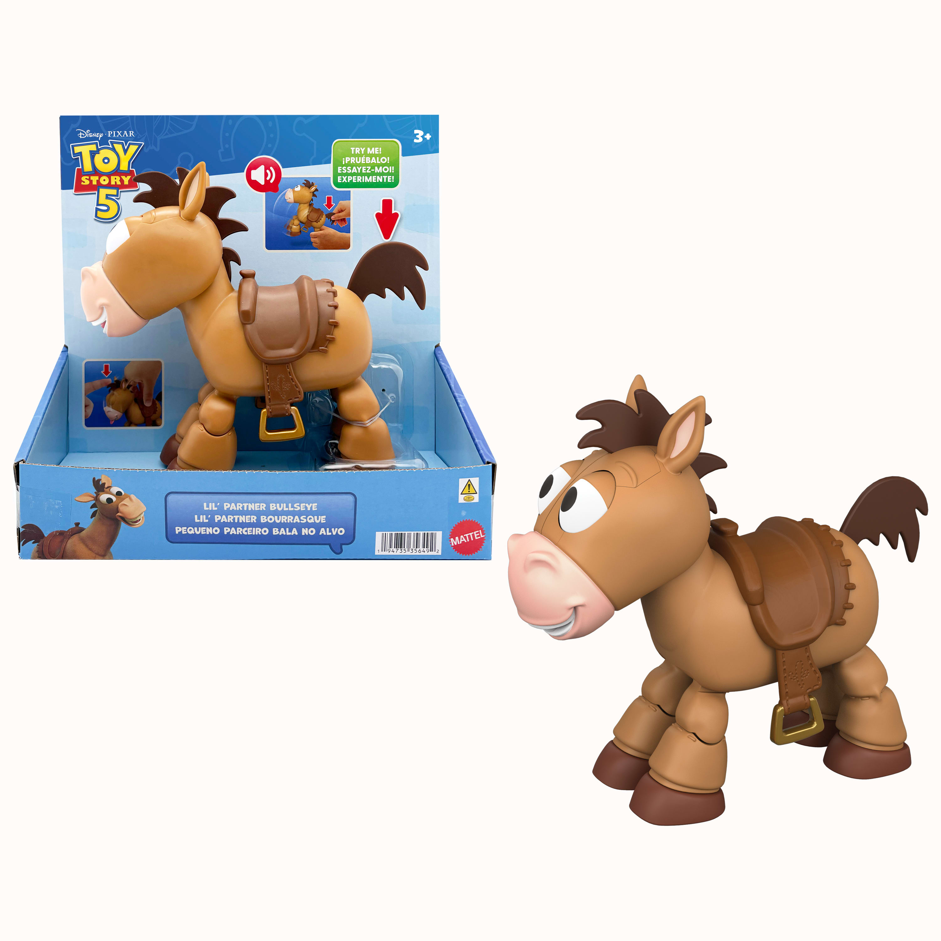 Toy Story 5 - Kleine partner Bullebeest 18 cm,  paard bewegende staart