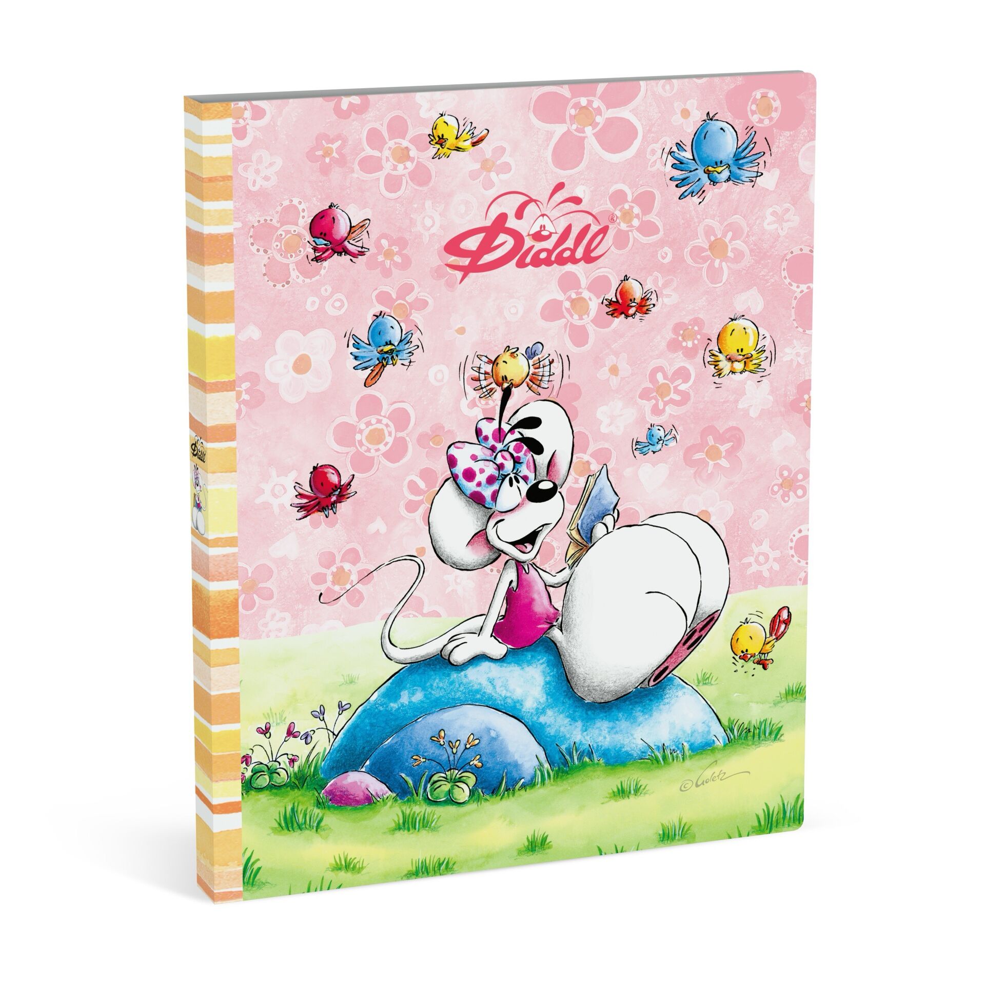Diddl Ringmap Mini A4 Roze 3 cm