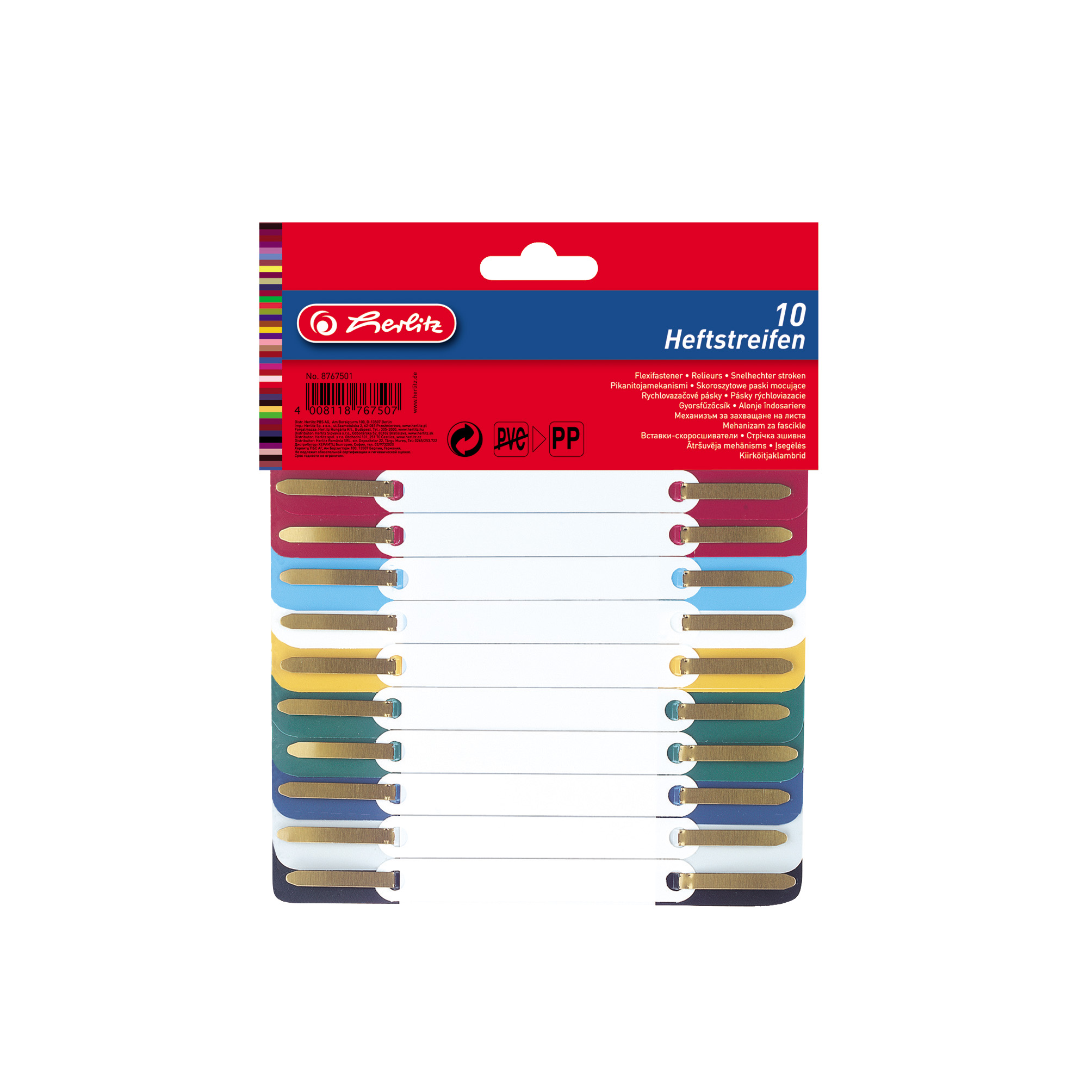 Herlitz Snelhechters PP 10 stuks - assorti