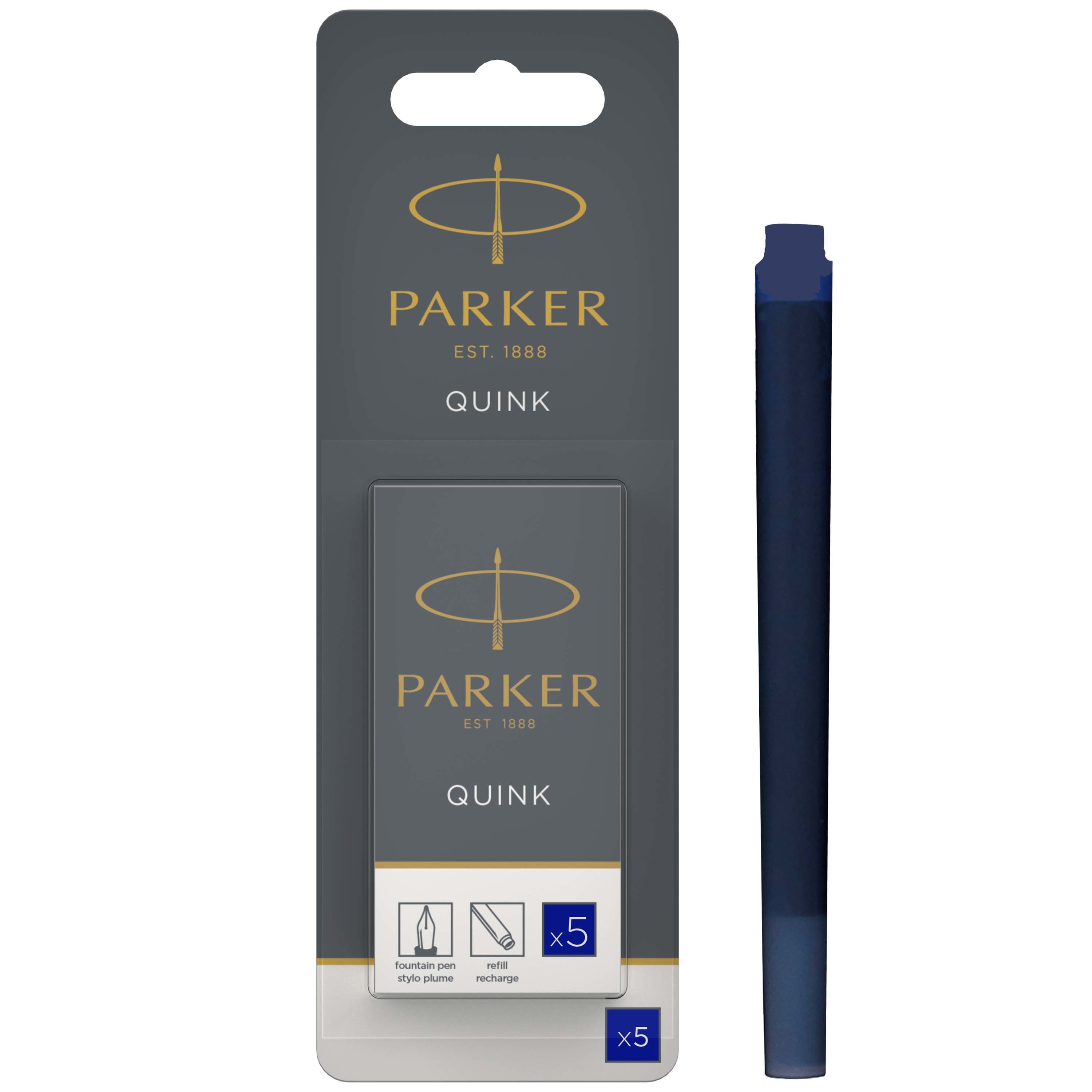Parker Inktpatronen Quink Blauw 5 stuks - Blister