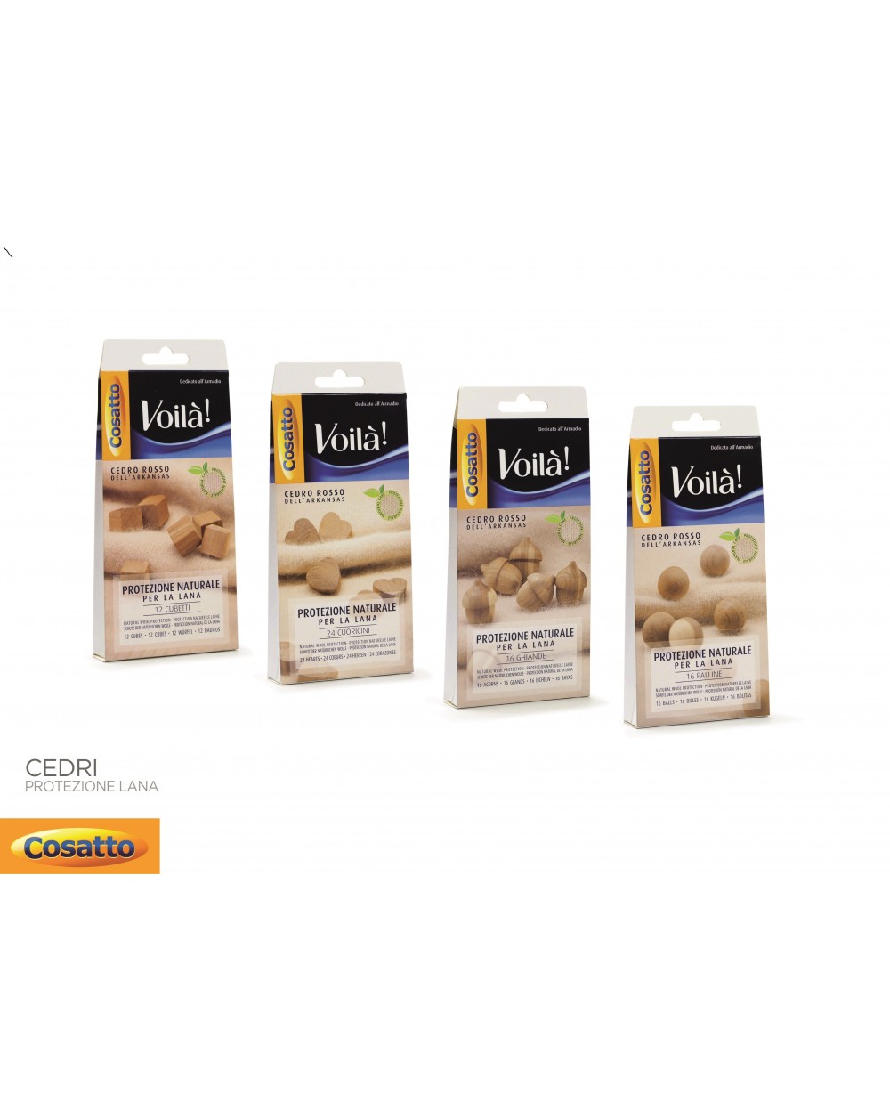 Voila Cosatto Anti-Mot Bolletjes voor Lades - Cedarhout - assorti - prijs per stuk