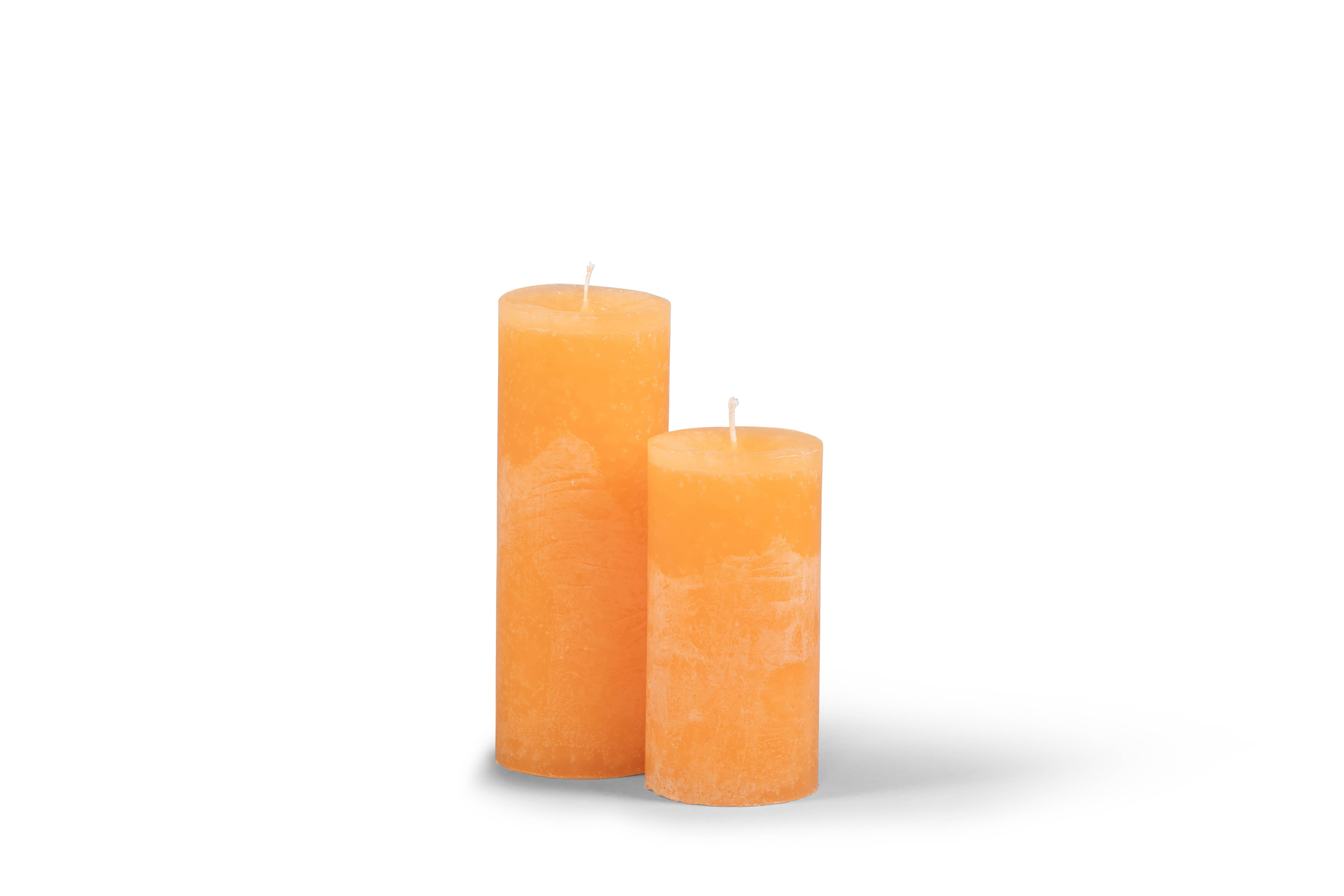 Dekocandle Cilinderkaars 5.7x10 cm Orange