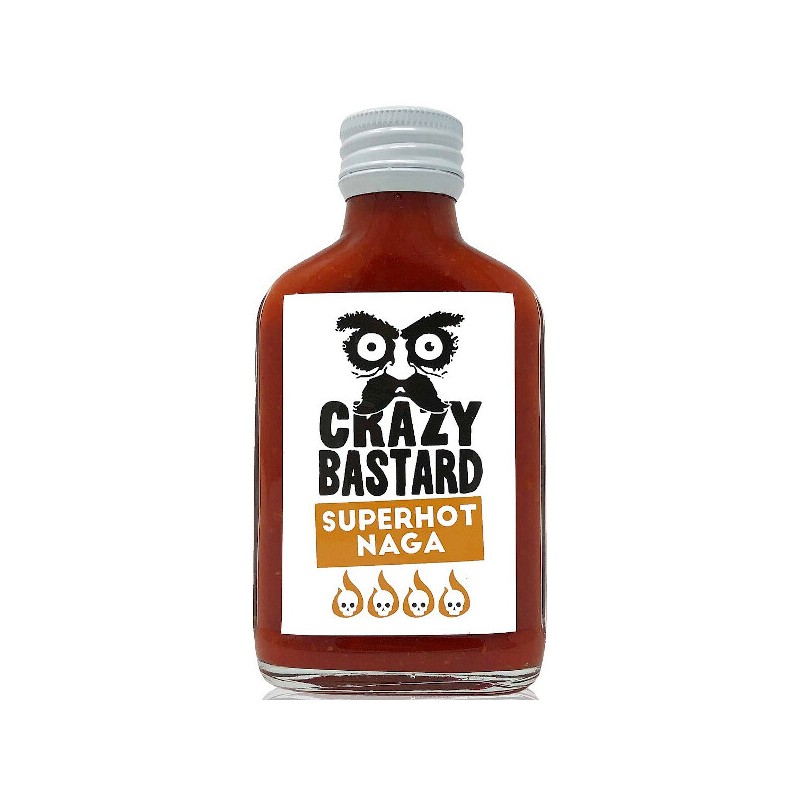Crazy Bastard Sauce Pikante Saus Superhot Naga Sauce 100ml