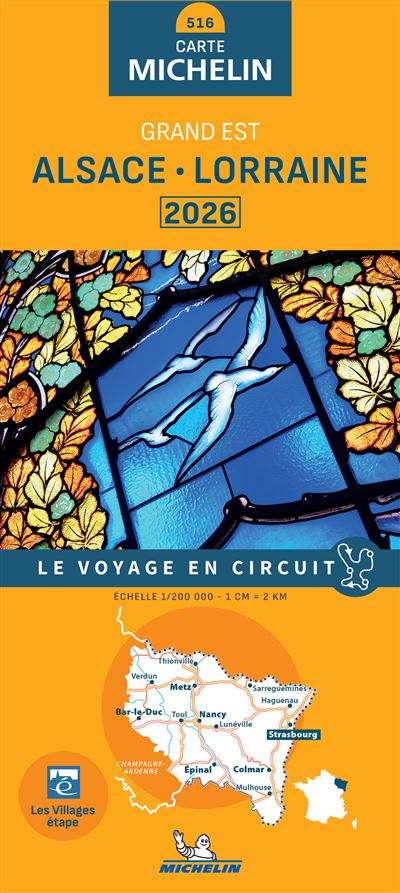 Michelin Kaart Regionaal Alsace, Lorraine 2026