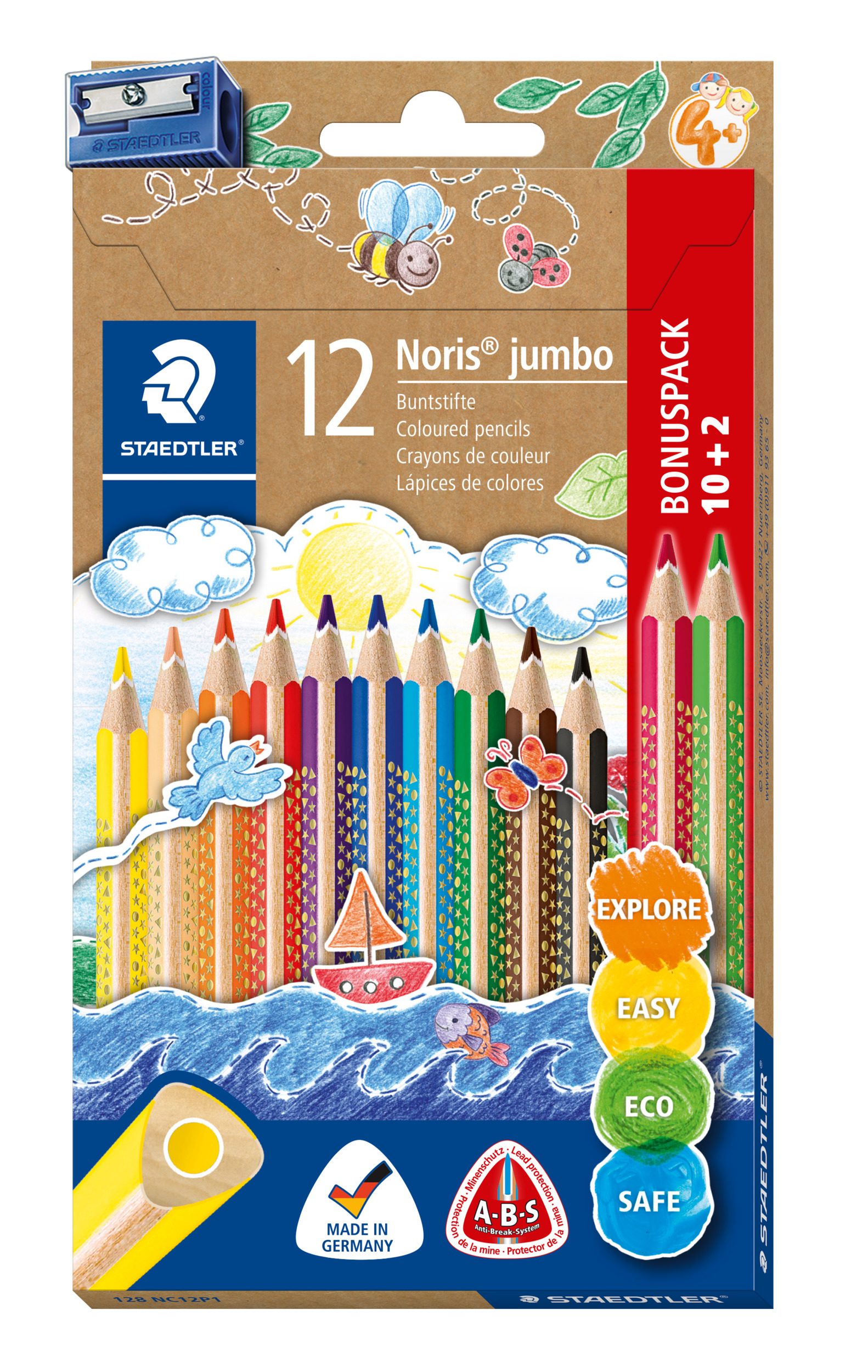 Staedtler Noris Jumbo Kleurpotloden 12 stuks