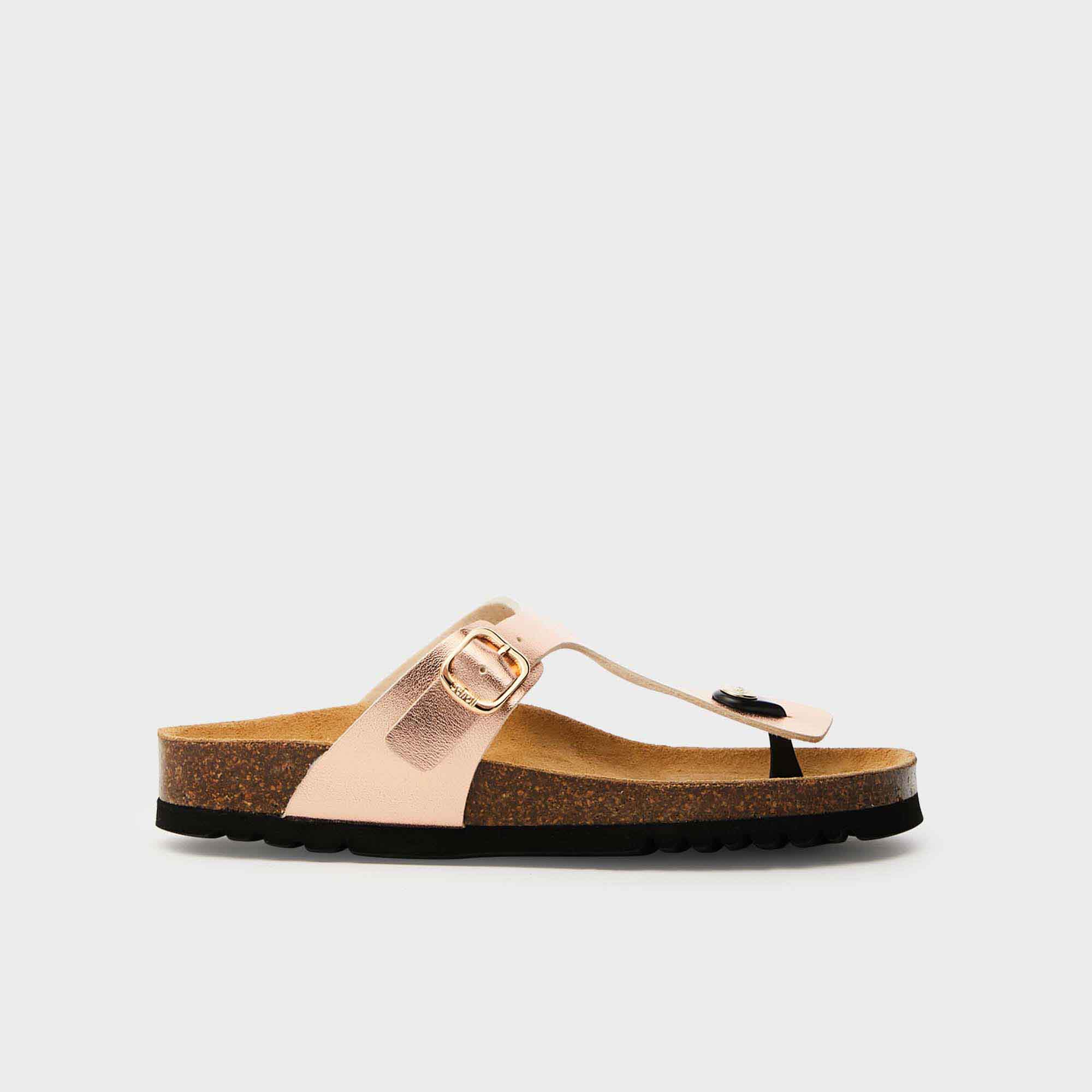Scholl Slipper Dames Josephine 2 Gespen Rose Copper - maat 38