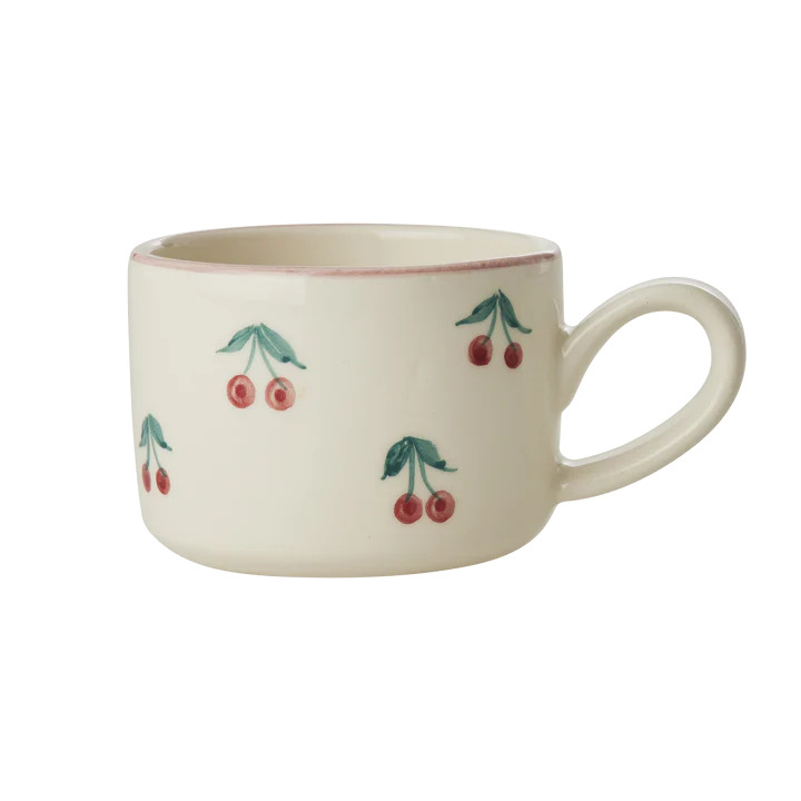 Rice Cappuccino Cup Cherries 200ml - Keramiek - 9x6.5 cm