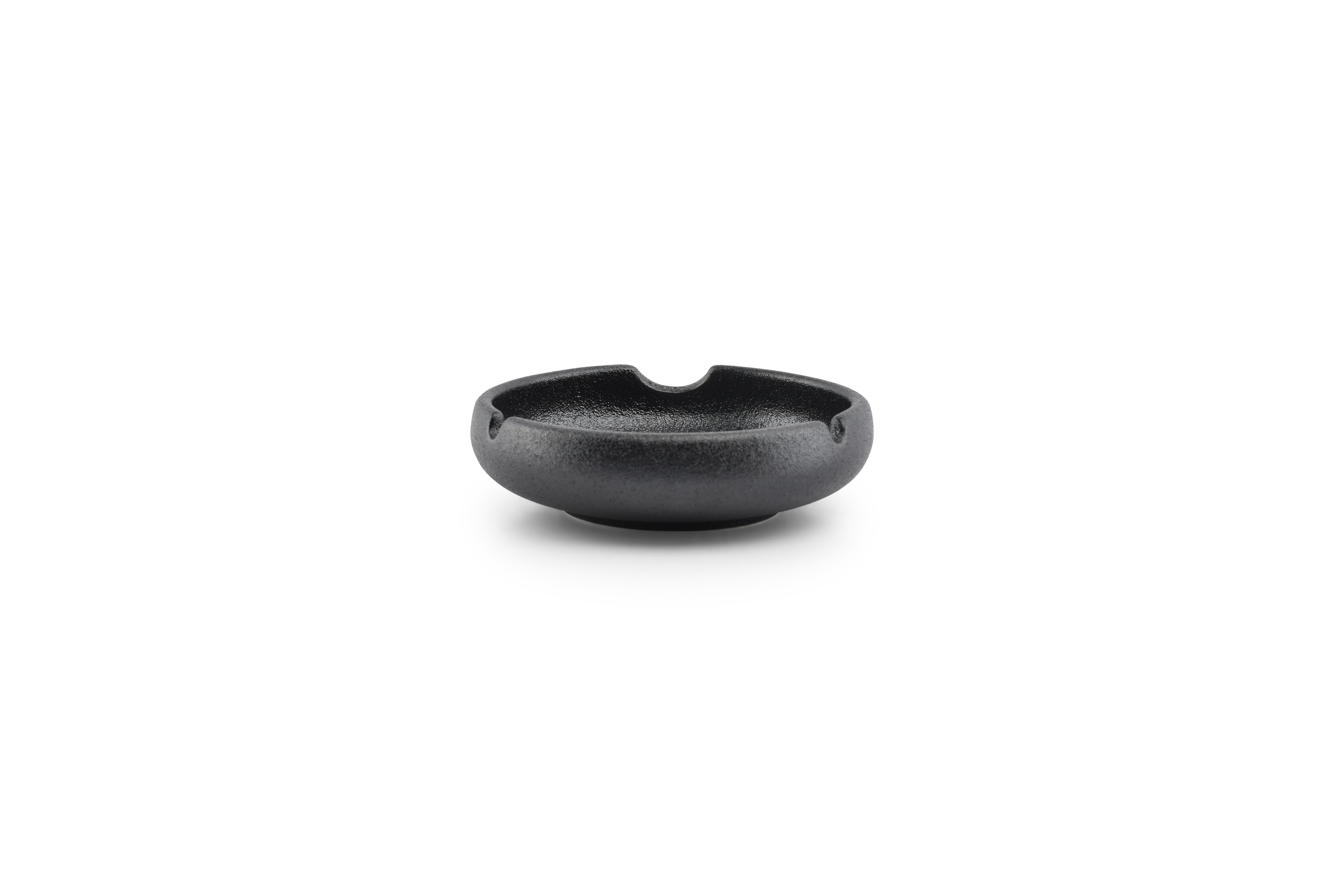 BonBistro Asbak Smoke Black 12x3.5 cm - Porselein