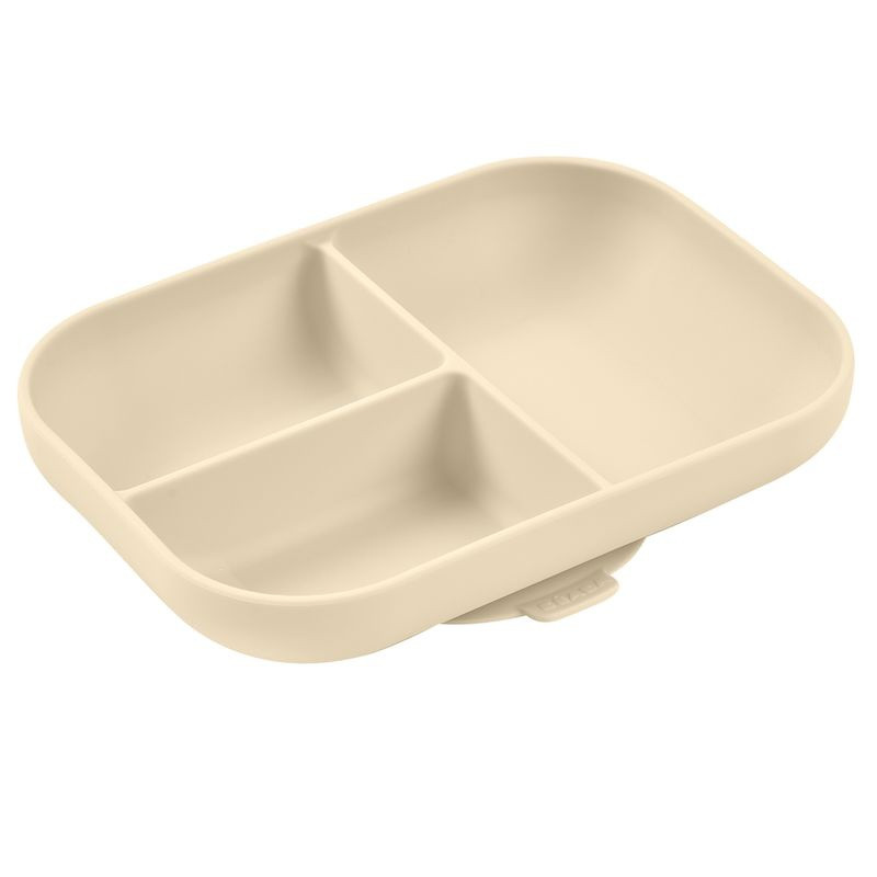 Beaba Bord met Vakjes en Zuignap Silicone Clay