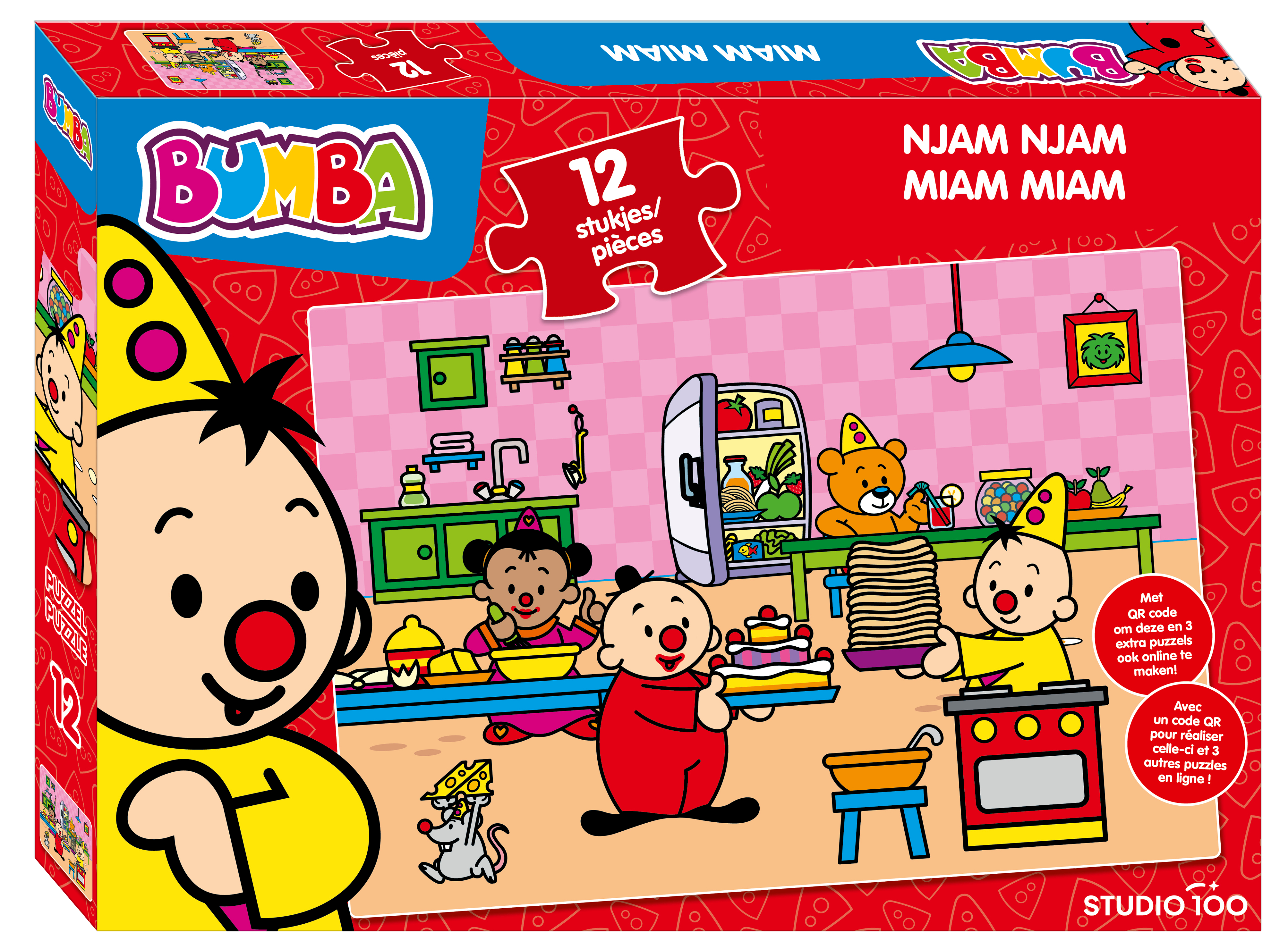 Bumba Puzzel Njam Njam 12 stuks