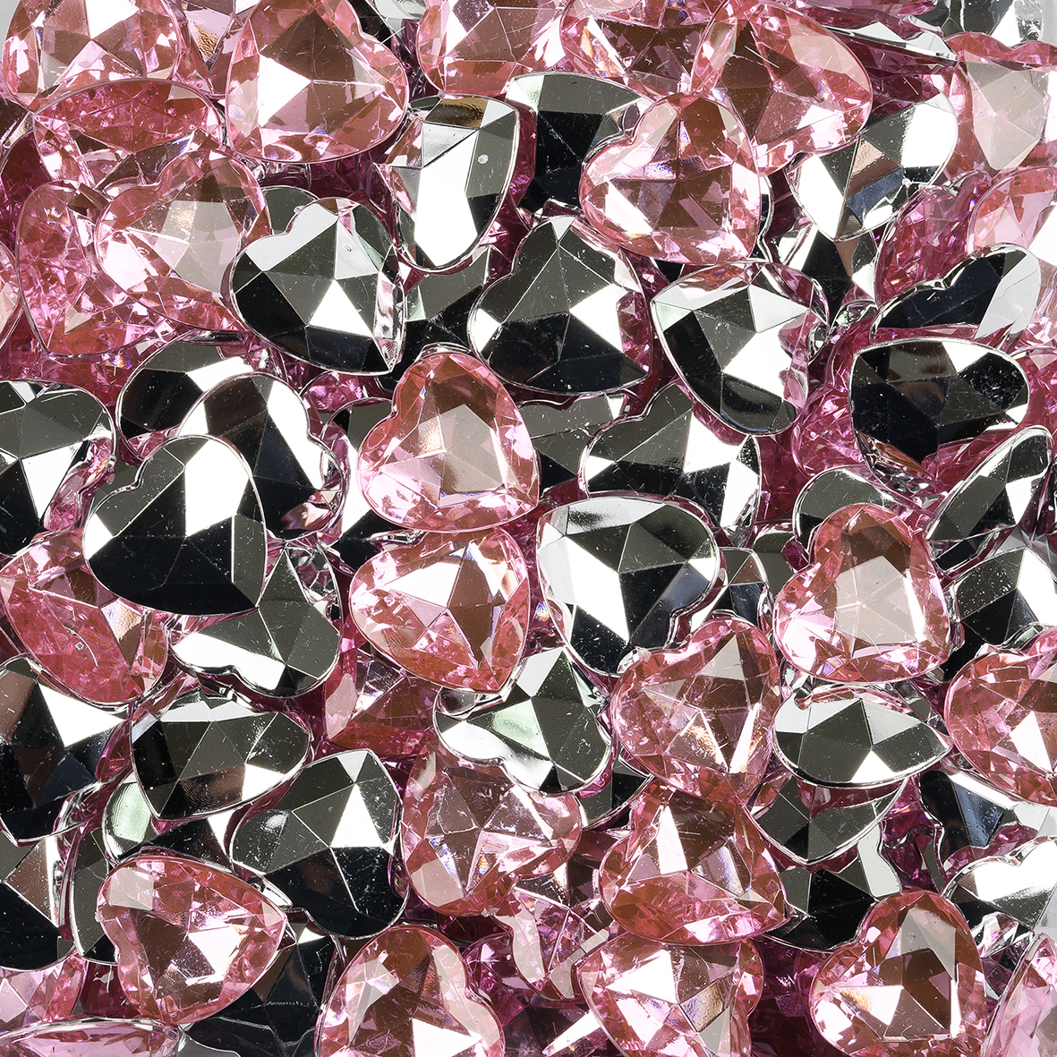 EuroSand Mirror Hearts 16mm Pink in Box 75ml