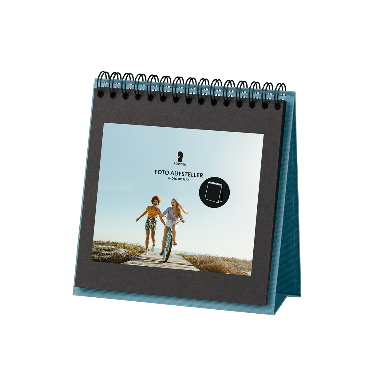 Rossler Fotoalbum Display 13 vel Denim Spiraal 19x19 cm