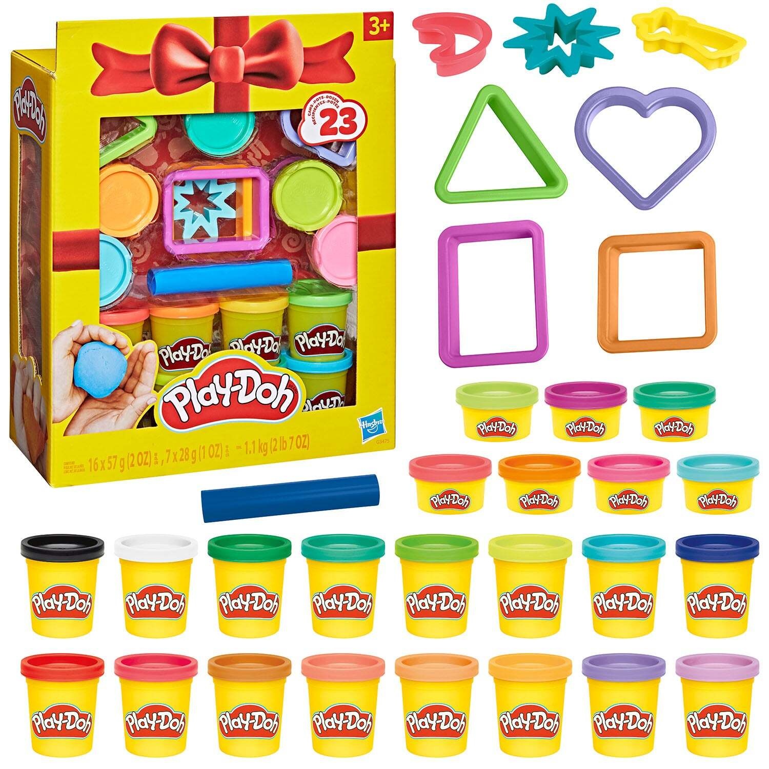 Play-Doh Geschenkverpakking met klei 16 potten 57 gr; en 7 van 28 gr en 16 gereedschappen,