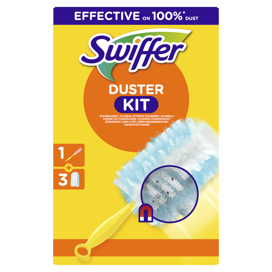 Swiffer Stoffer Duster met 3 Vervangdoekjes