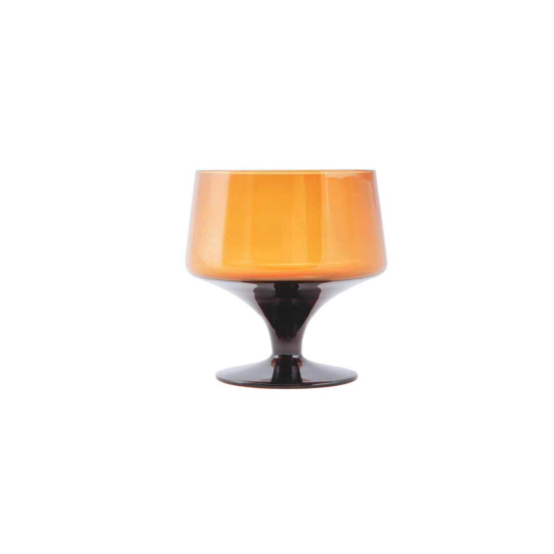 XLBoom Coupeglas Cordoba Amber set 2 stuks - 8.5x10 cm