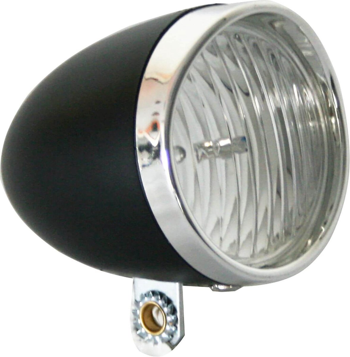 Ikzilight Retro Koplamp leds Zwart 3 leds