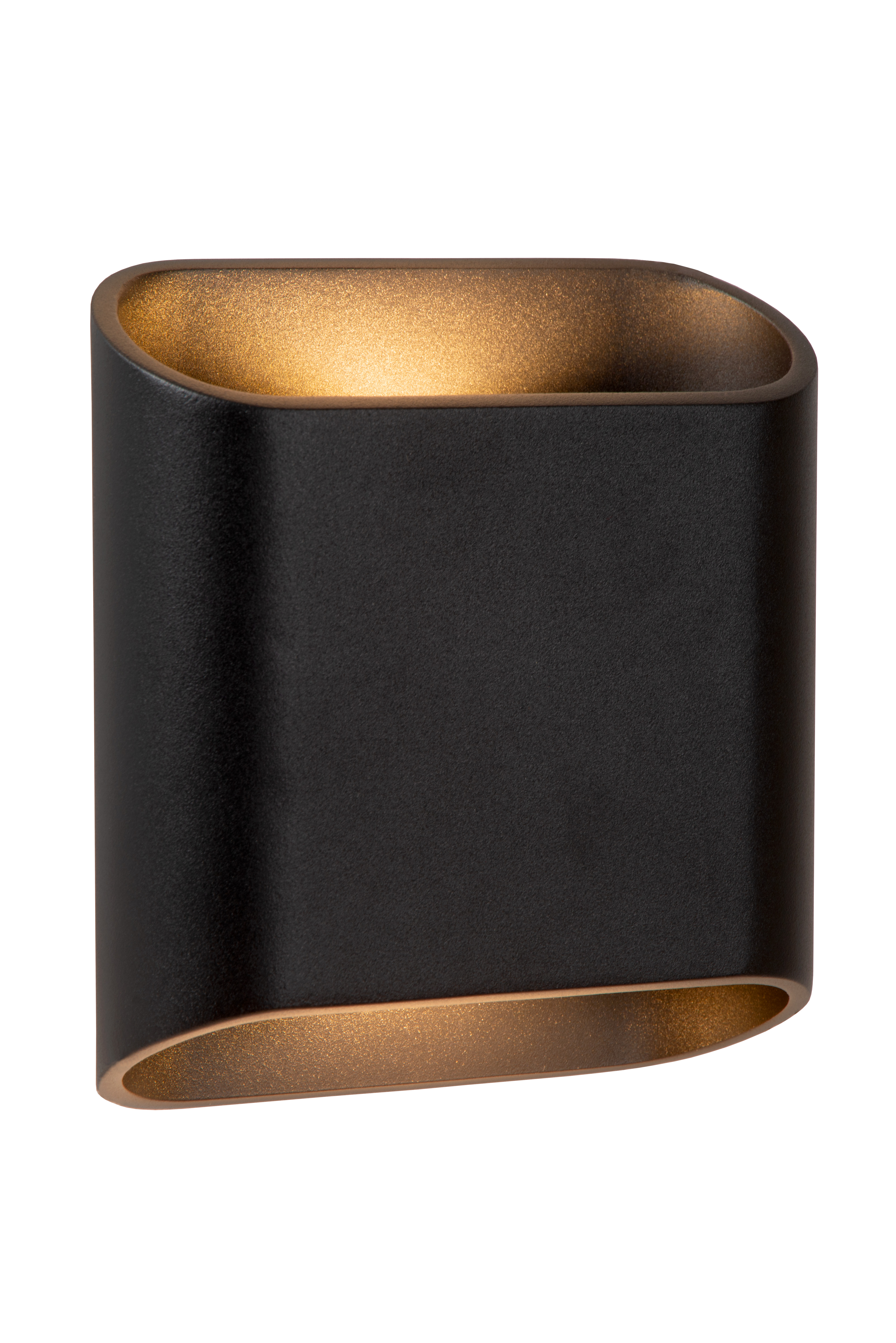 Lucide Atila Wandlamp Buiten Zwart 5W 2700K Dimbaar