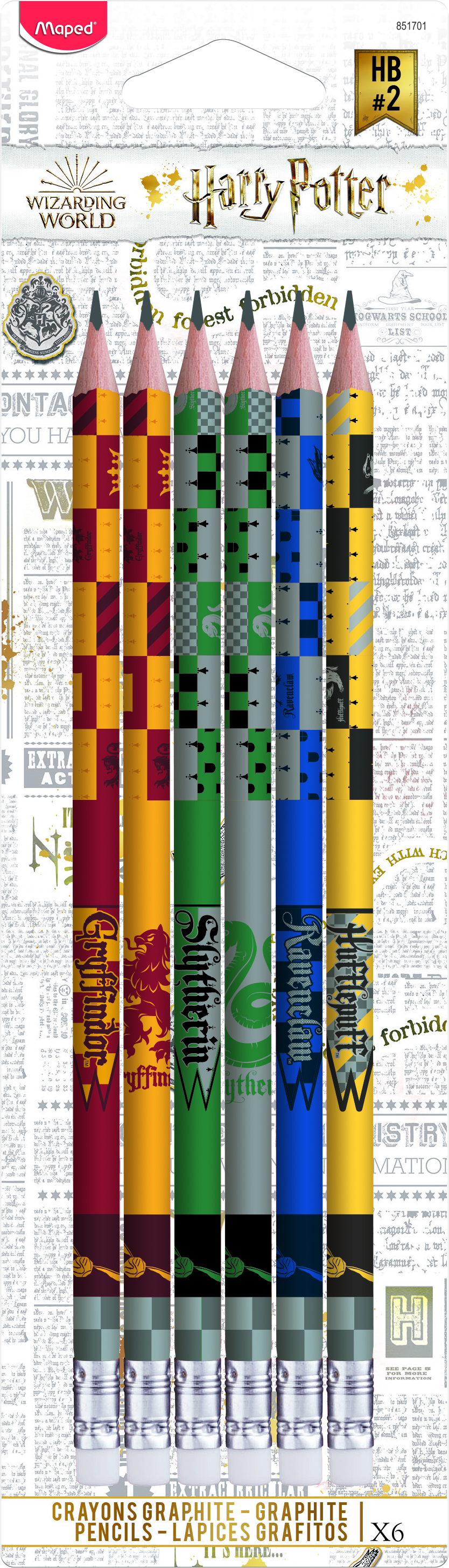 Maped Harry Potter Potlood HB 6 stuks - Blister
