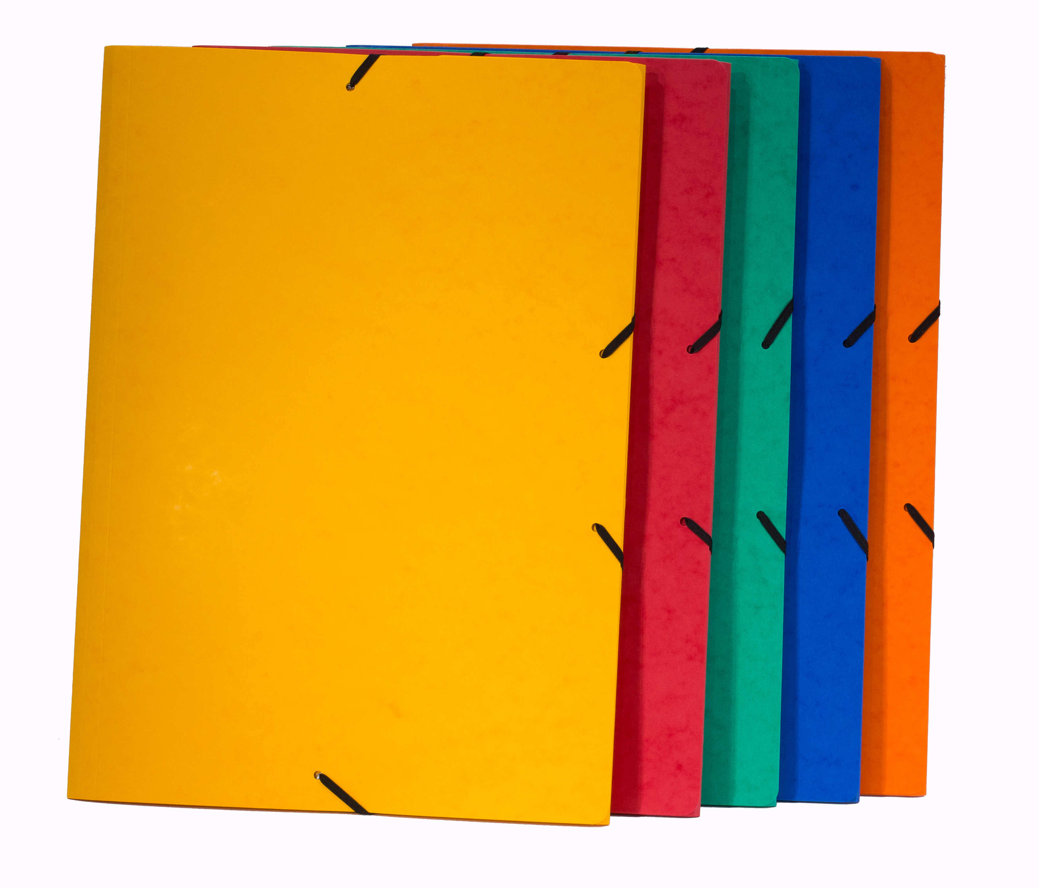 Elastomap A3 Glanskarton CL7/10 45x32 cm - 3 Kleppen + Elastiek-assorti - Prijs per Stuk