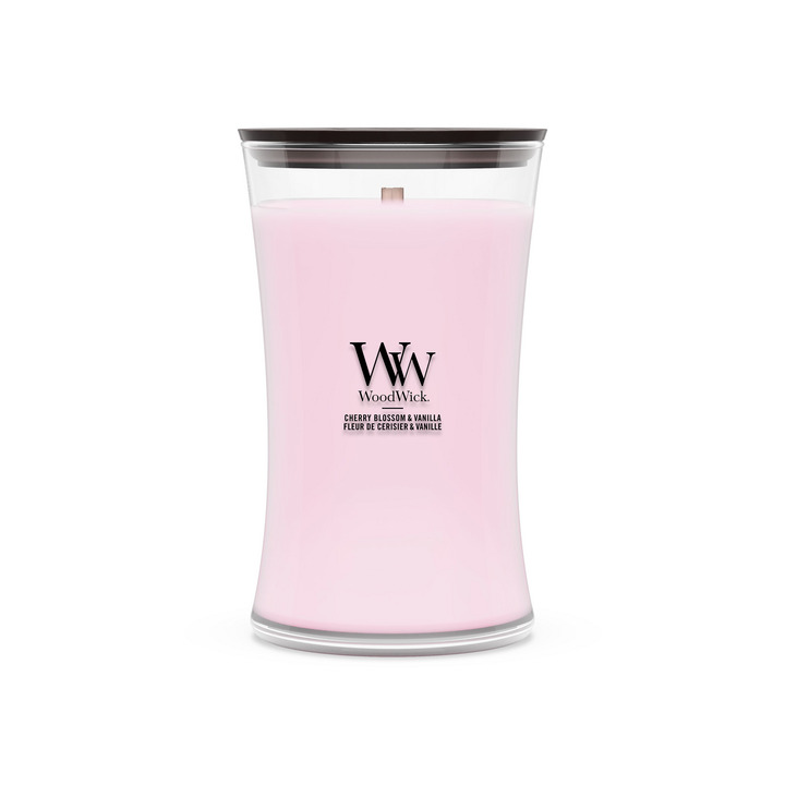 Woodwick Kaars Cherry Blossom & Vanilla Large - 10.2x17.8 cm - 130 Branduren