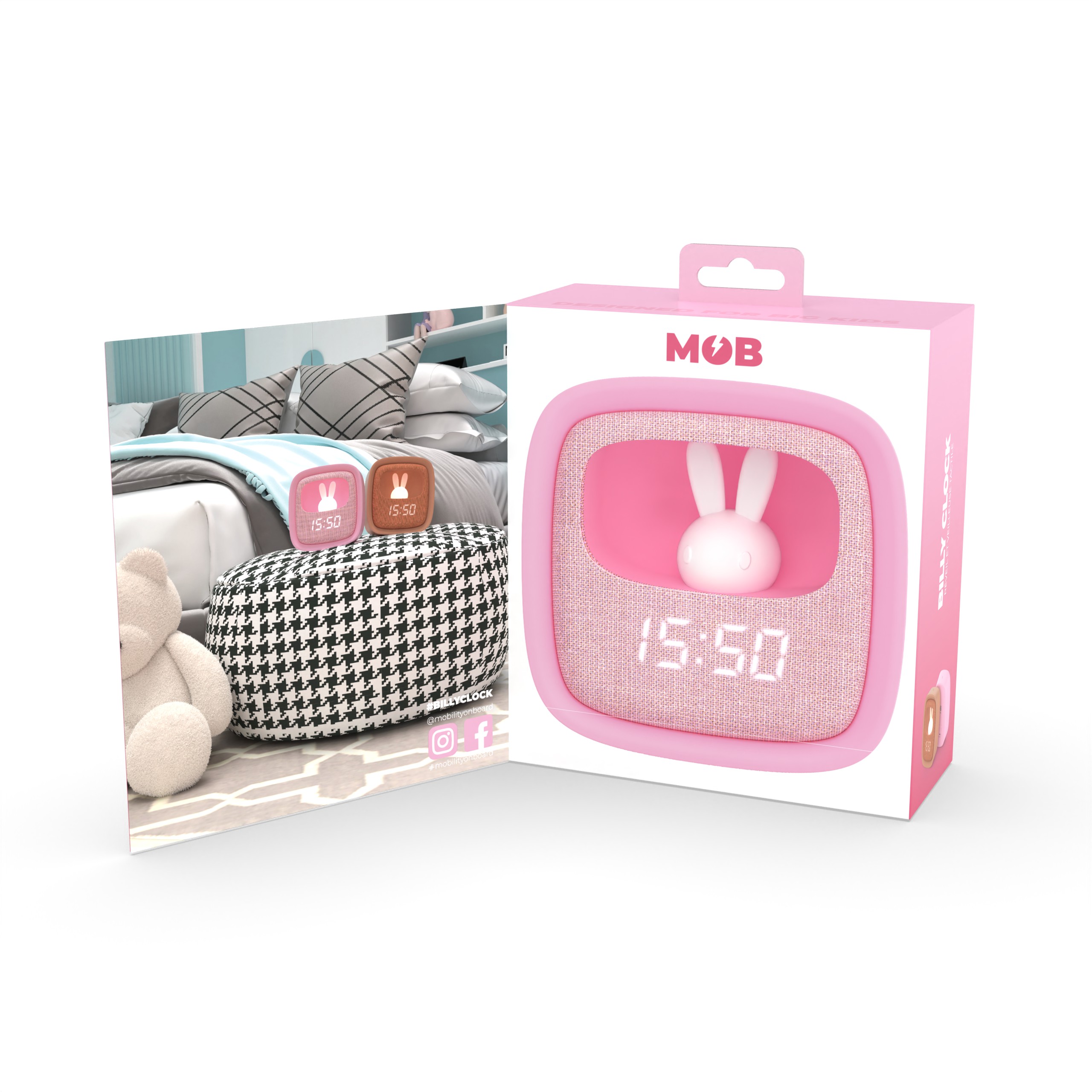 MOB Billy Wekker Marshmallow met Nachtlamp
