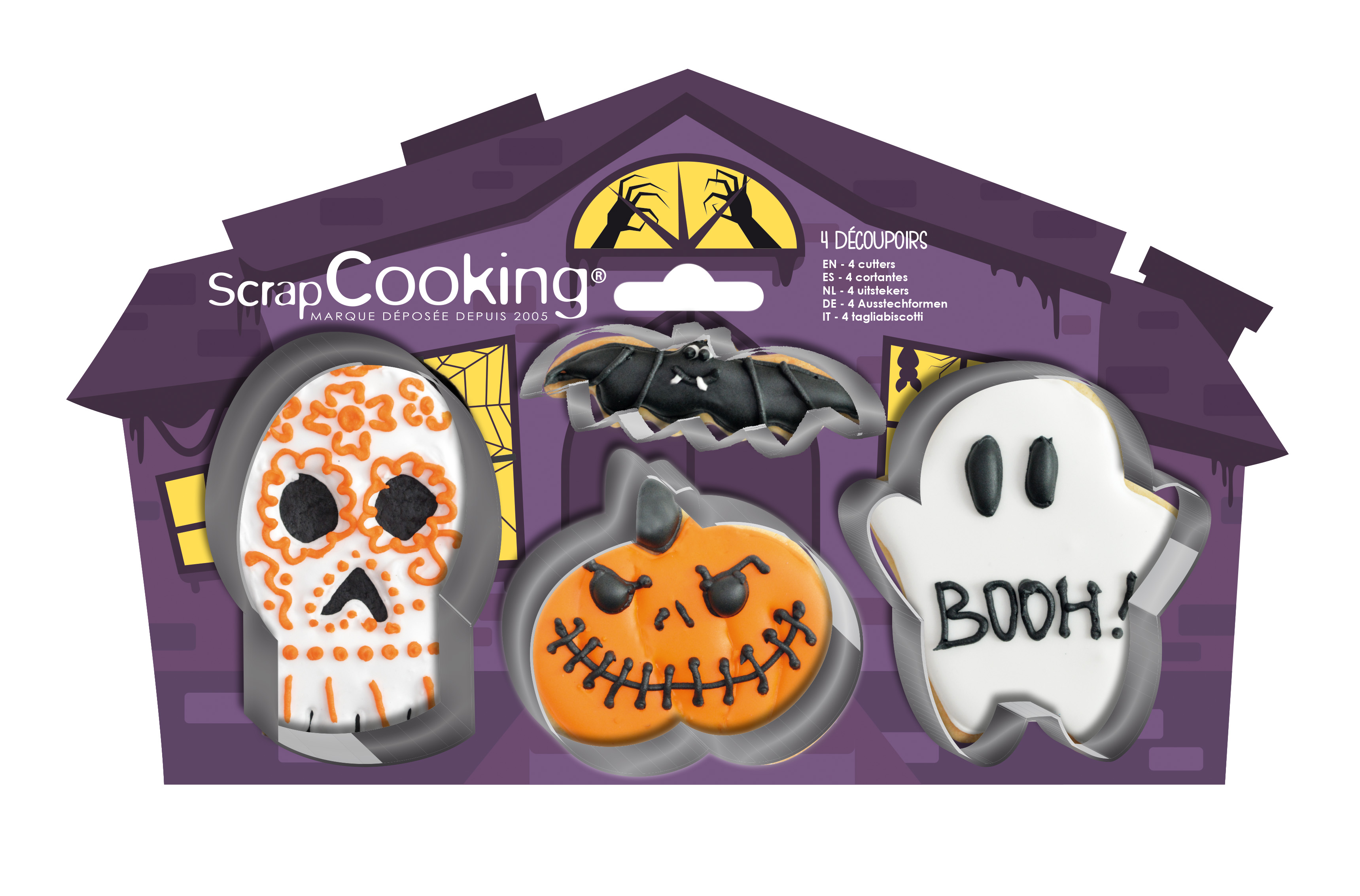 ScrapCooking Uitsteekvormen Halloween 4 stuks