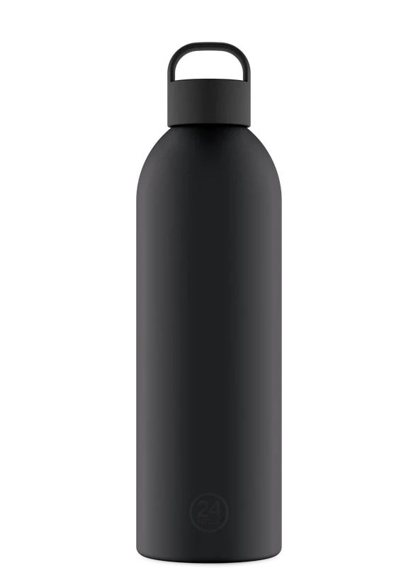 24Bottles Clima Bottle Isoleerfles 1500ml Tuxedo Black - Stone Finish - Double Wall