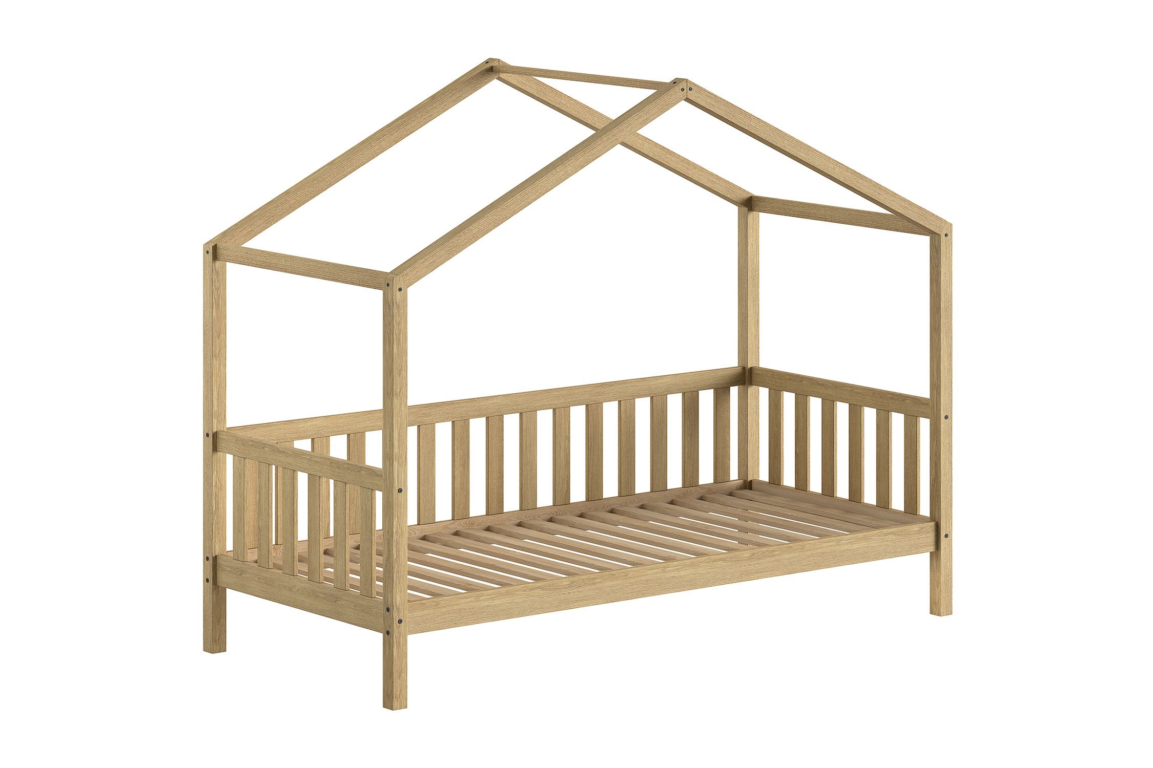 Vipack Huisbed Dallas met Hekje Eik 90x200 cm