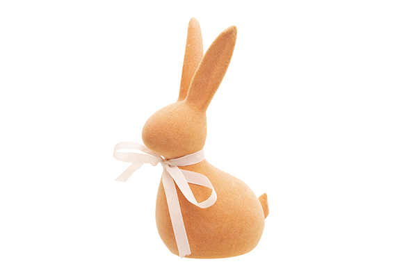 Cosy@Home Konijn Oranje met Strik 9.5x7x14.5 cm