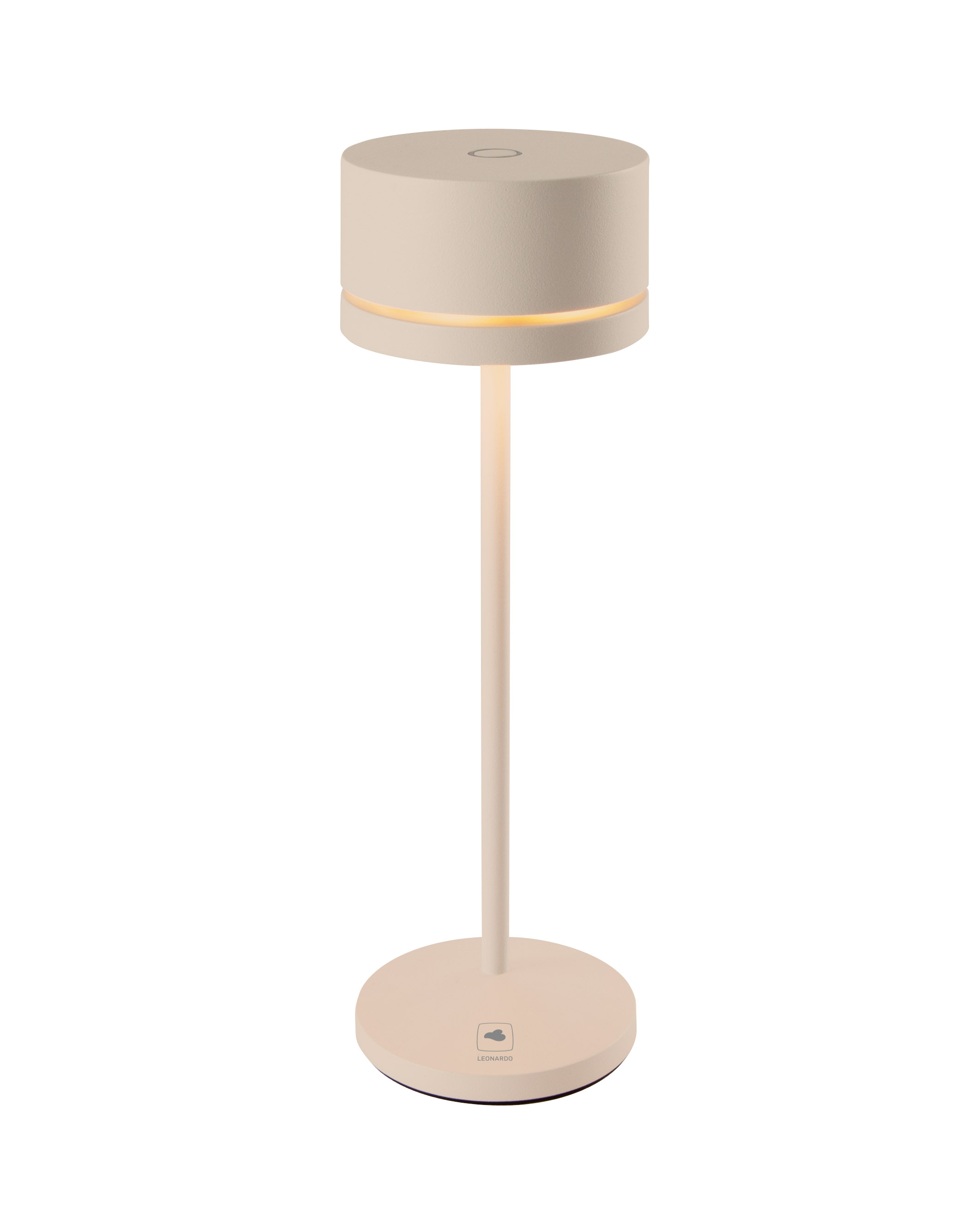 Leonardo Tafellamp Monza Sand - 7x23.5 cm - Aluminium - Oplaadbaar (incl. Oplaadstation) - 1.2 W - voor Binnen en Buiten