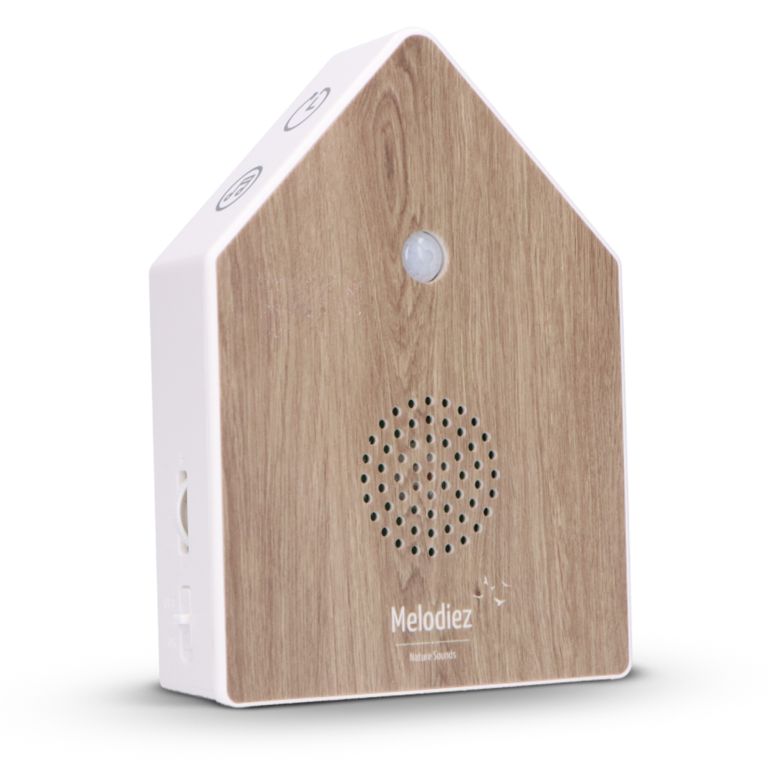 Melodiez Nature Box Deluxe Oak Harmony - Box met Natuurgeluiden 40/80/120 sec. - 11x3.5x15 cm - met Bewegingssensor - op Batterijen (incl.)
