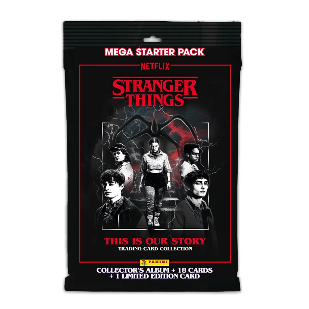 Panini Starter Pack Stranger Things Album + 18 Kaarten + 1 Lim Ed