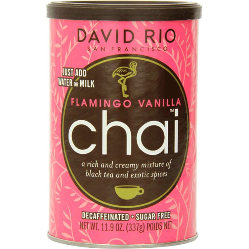 David Rio Flamingo Vanilla Chai 337g - Suikervrij Decaf - Glutenvrij
