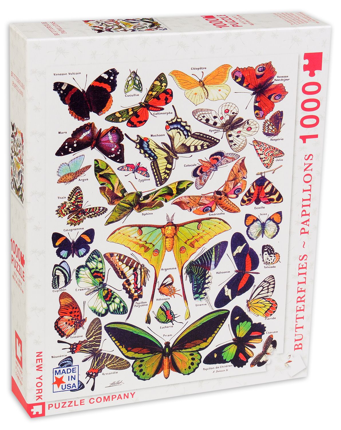 New York Puzzle Company Vintage Images Butterflies - 1000 stukjes